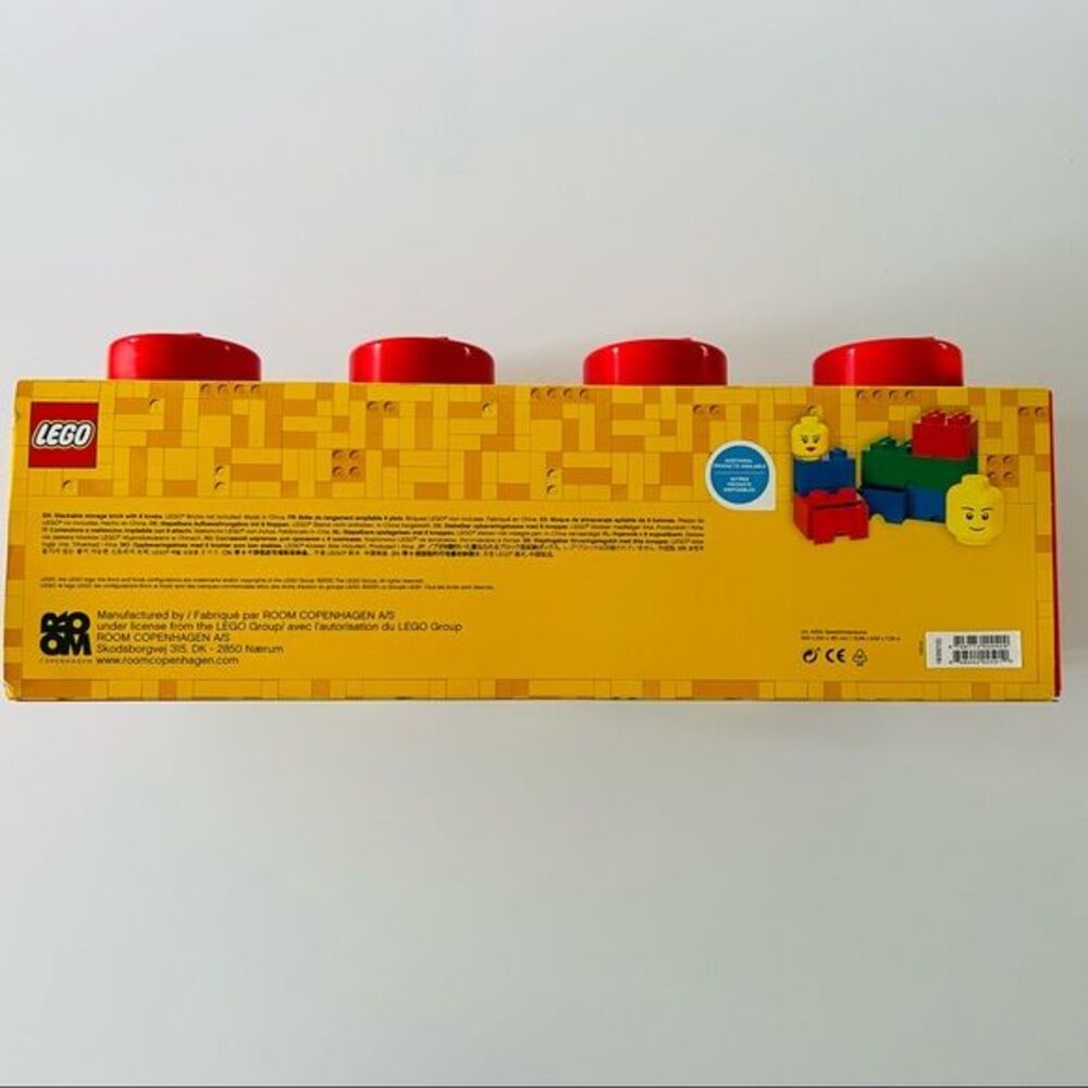 LEGO Red Stackable Storage Brick With 8 Knobs - Picture 5 of 7